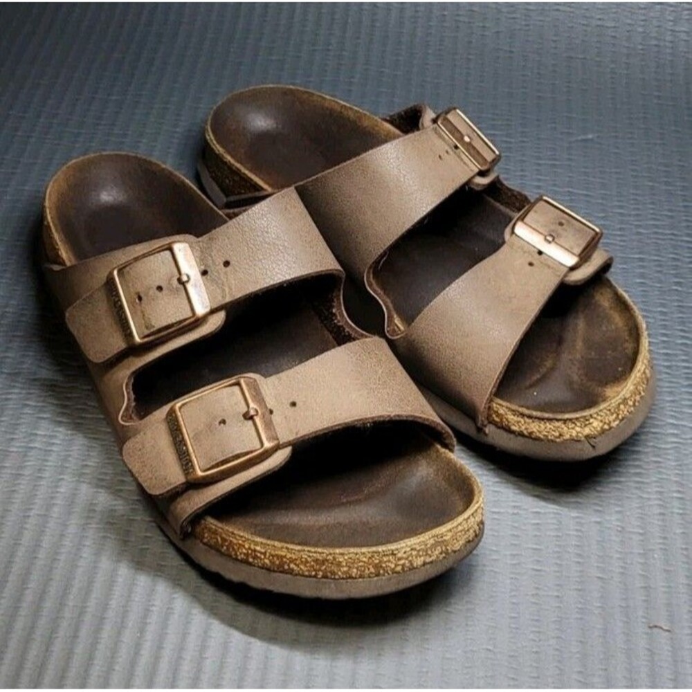 Birkenstock Arizona Sandals Womens Size 5 36 Mocha Cork Slide Shoes